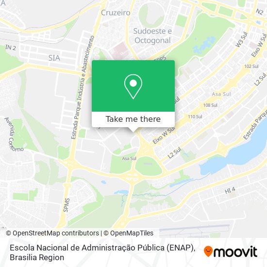 Escola Nacional de Administração Pública (ENAP) map