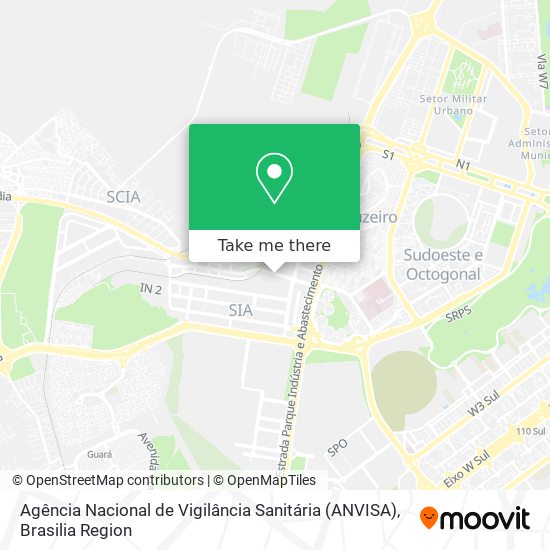 Agência Nacional de Vigilância Sanitária (ANVISA) map