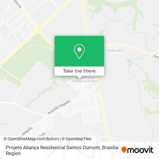 Projeto Aliança Residencial Santos Dumont map