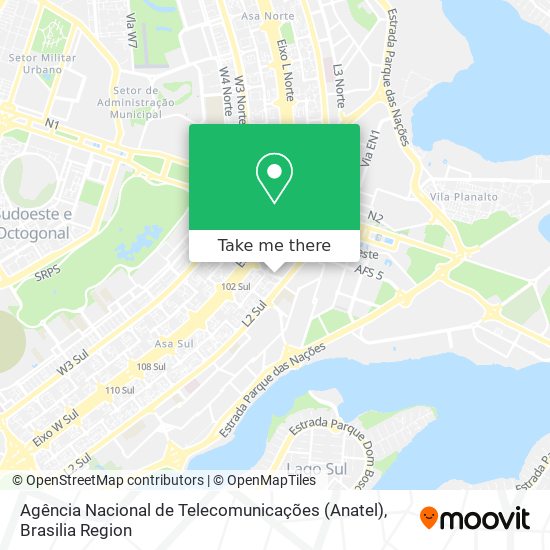 Agência Nacional de Telecomunicações (Anatel) map