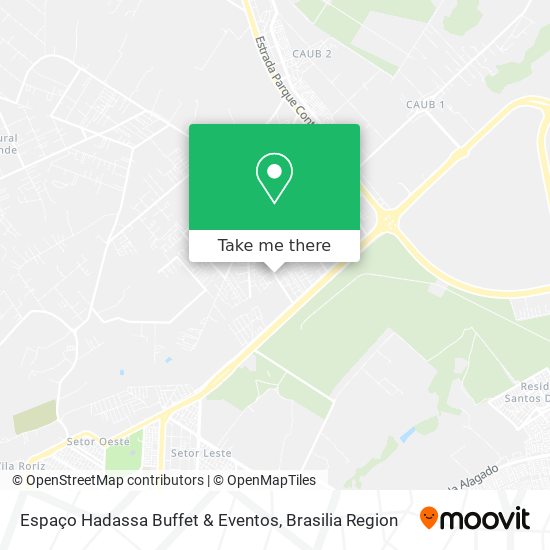 Mapa Espaço Hadassa Buffet & Eventos