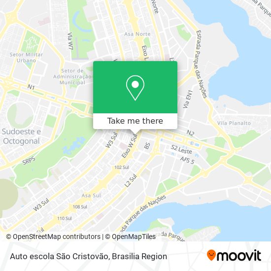 Auto escola São Cristovão map