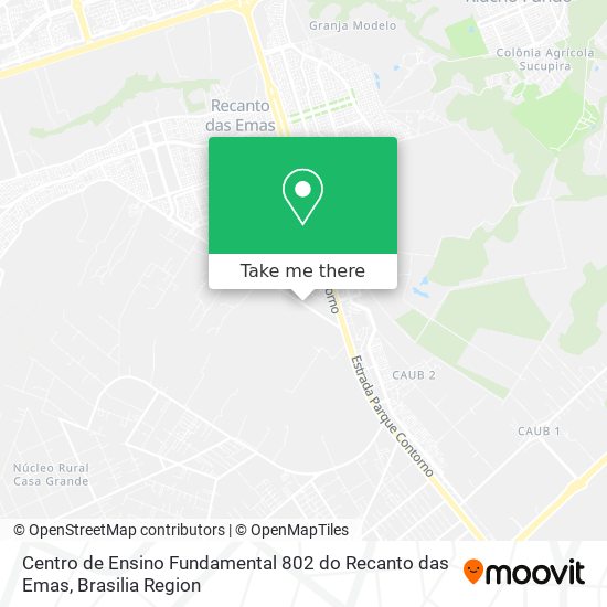 Centro de Ensino Fundamental 802 do Recanto das Emas map