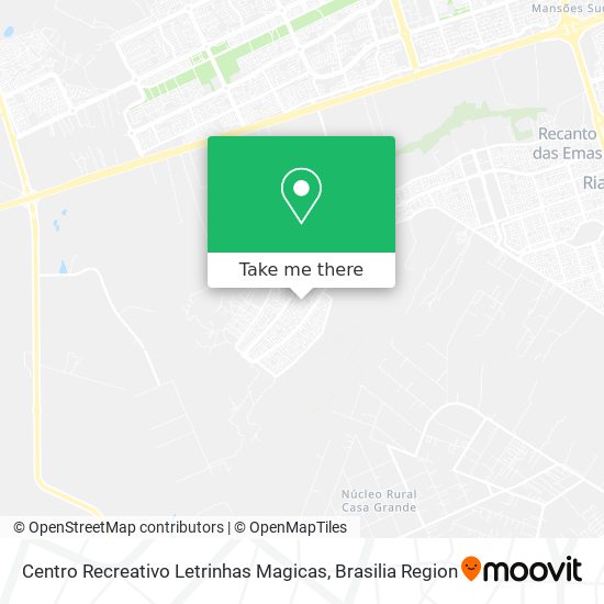 Centro Recreativo Letrinhas Magicas map