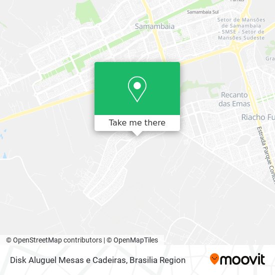 Disk Aluguel Mesas e Cadeiras map