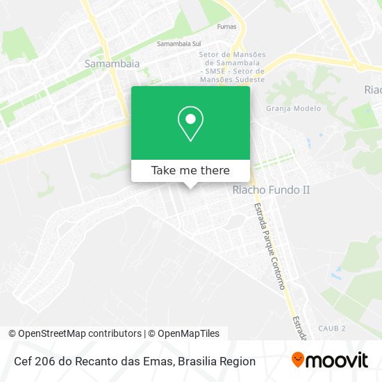 Cef 206 do Recanto das Emas map