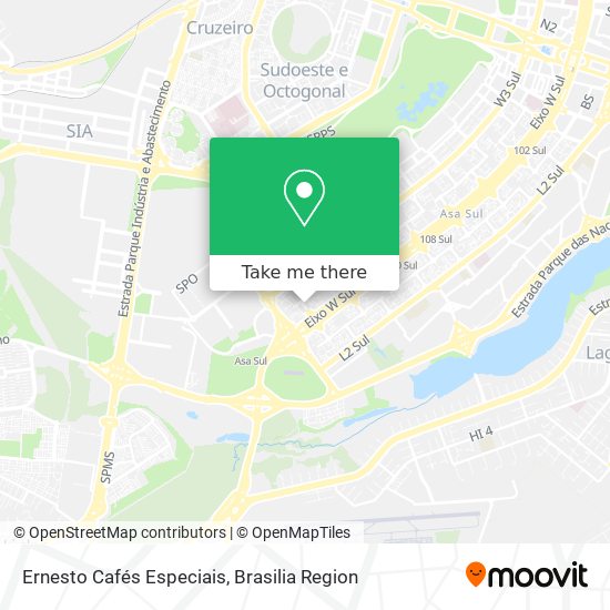 Ernesto Cafés Especiais map