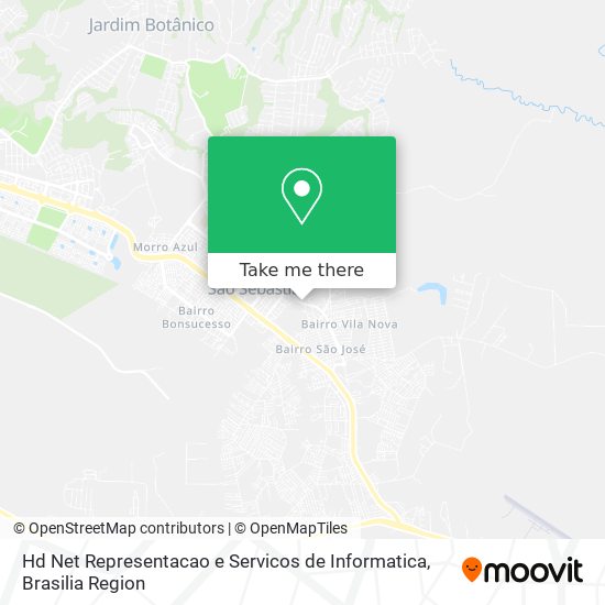 Hd Net Representacao e Servicos de Informatica map