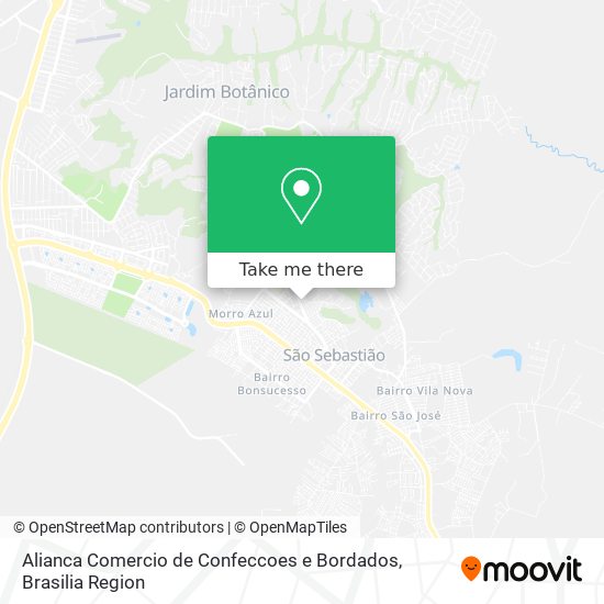 Alianca Comercio de Confeccoes e Bordados map