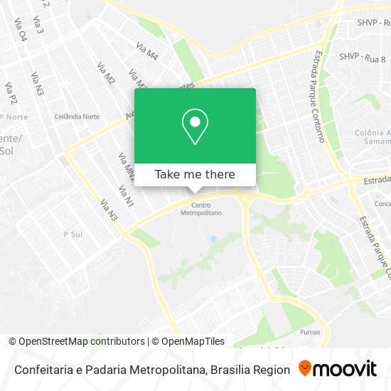 Confeitaria e Padaria Metropolitana map