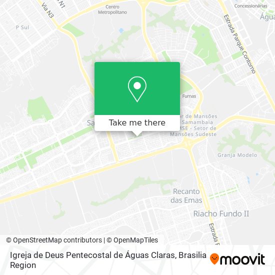 Igreja de Deus Pentecostal de Águas Claras map