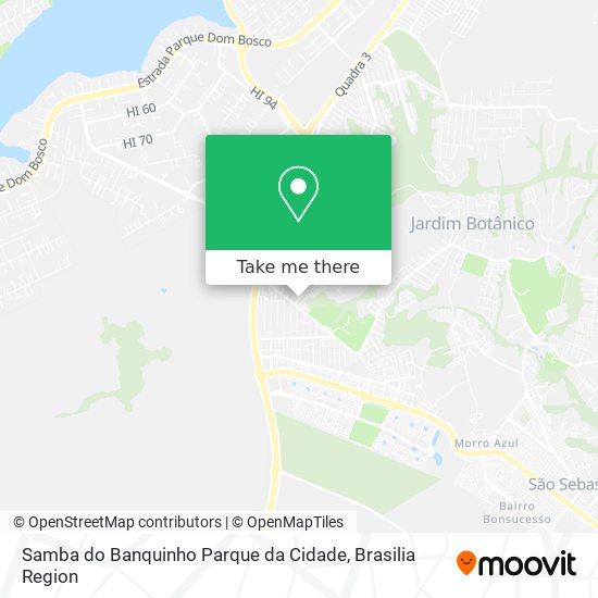 Samba do Banquinho Parque da Cidade map