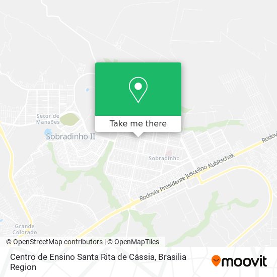 Mapa Centro de Ensino Santa Rita de Cássia