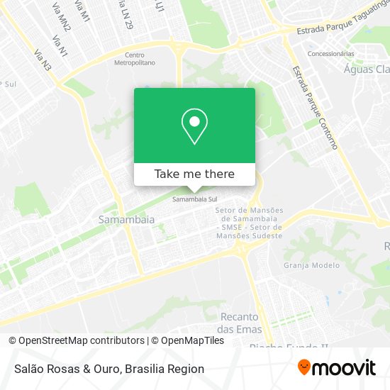 Salão Rosas & Ouro map