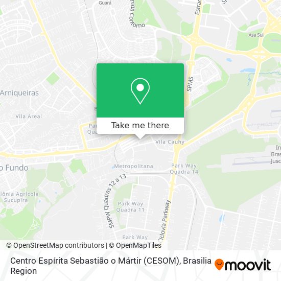 Centro Espírita Sebastião o Mártir (CESOM) map