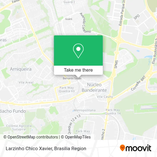 Larzinho Chico Xavier map
