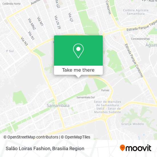 Salão Loiras Fashion map