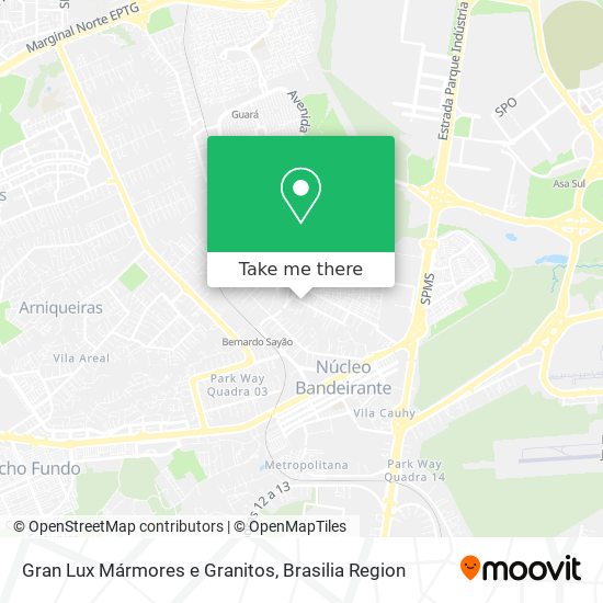 Gran Lux Mármores e Granitos map