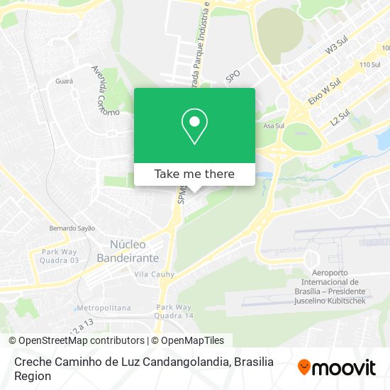 Creche Caminho de Luz Candangolandia map
