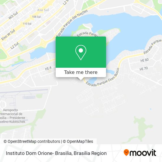 Instituto Dom Orione- Brasilia map