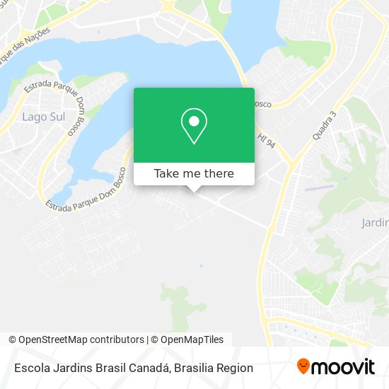 Escola Jardins Brasil Canadá map