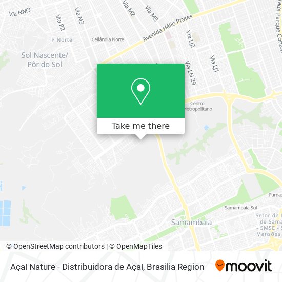 Açaí Nature - Distribuidora de Açaí map
