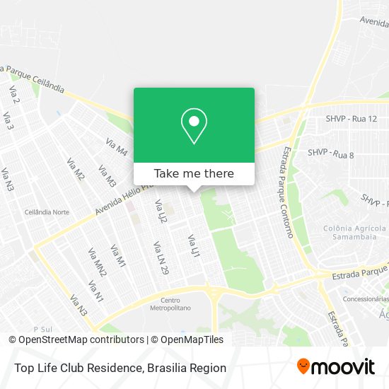 Top Life Club Residence map