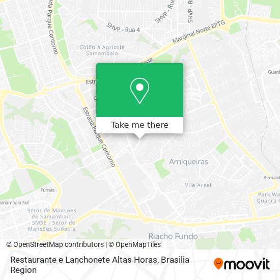 Restaurante e Lanchonete Altas Horas map