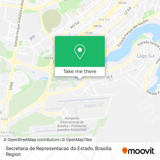 Secretaria de Representacao do Estado map