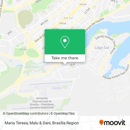 Maria Teresa, Malu & Dani map