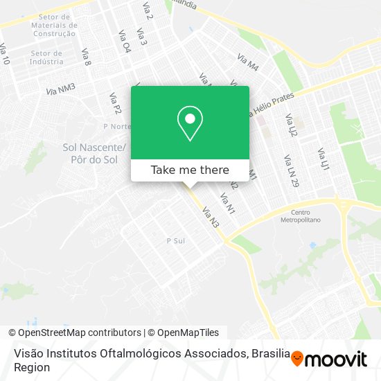 Visão Institutos Oftalmológicos Associados map