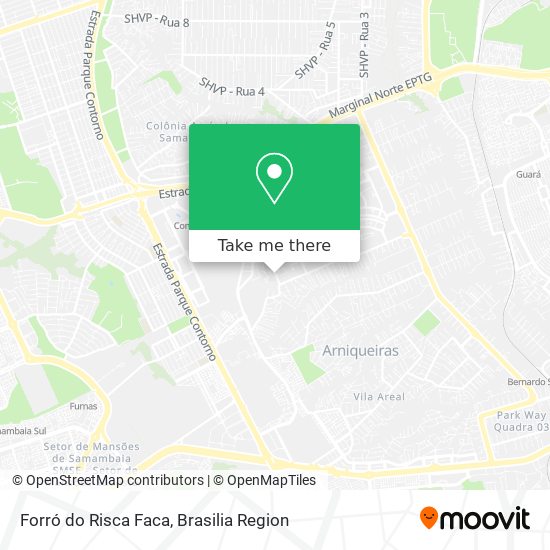 Forró do Risca Faca map