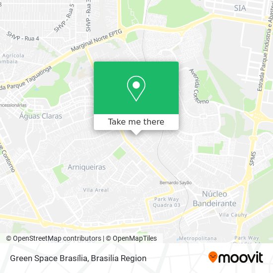 Green Space Brasília map