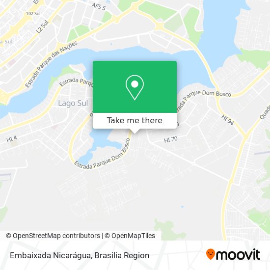 Embaixada Nicarágua map