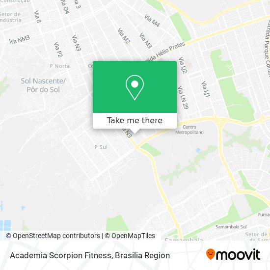 Academia Scorpion Fitness map