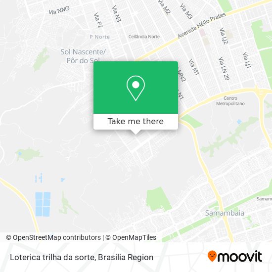 Loterica trilha da sorte map