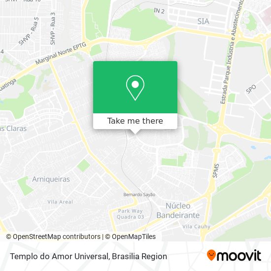 Templo do Amor Universal map