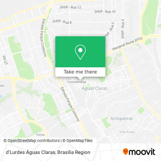 d'Lurdes Águas Claras map