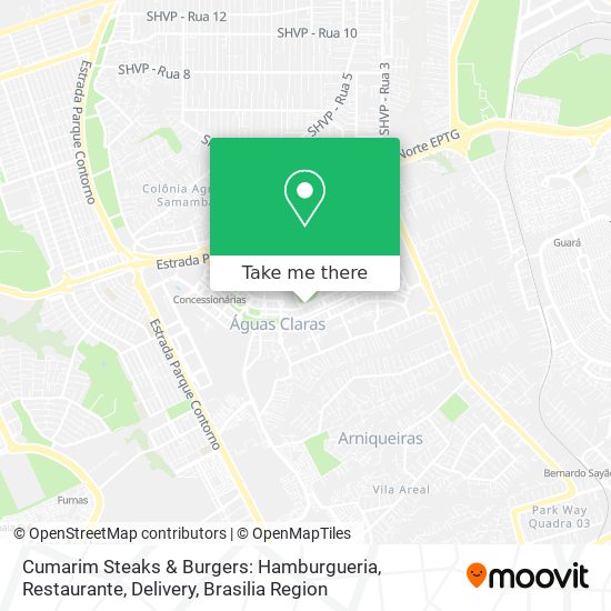 Cumarim Steaks & Burgers: Hamburgueria, Restaurante, Delivery map