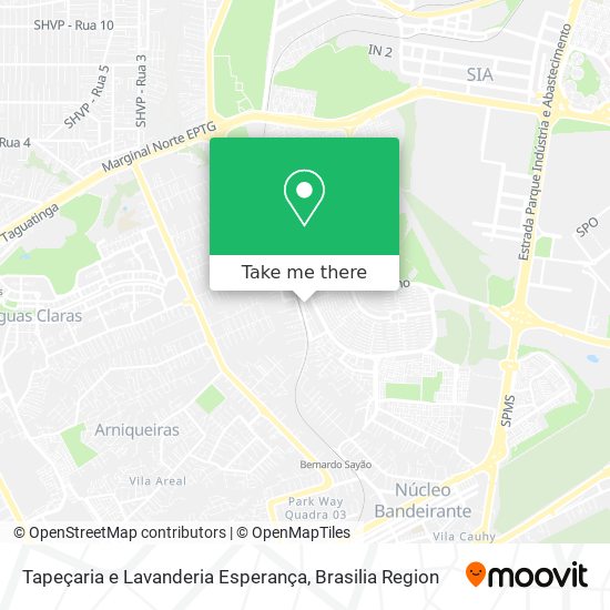 Tapeçaria e Lavanderia Esperança map