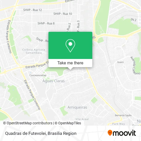 Quadras de Futevolei map