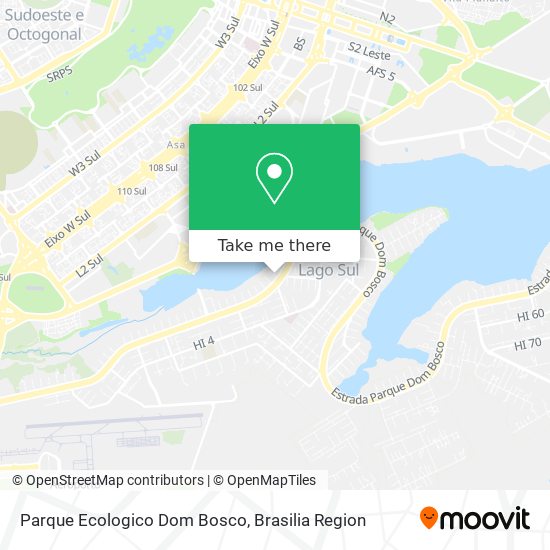 Parque Ecologico Dom Bosco map