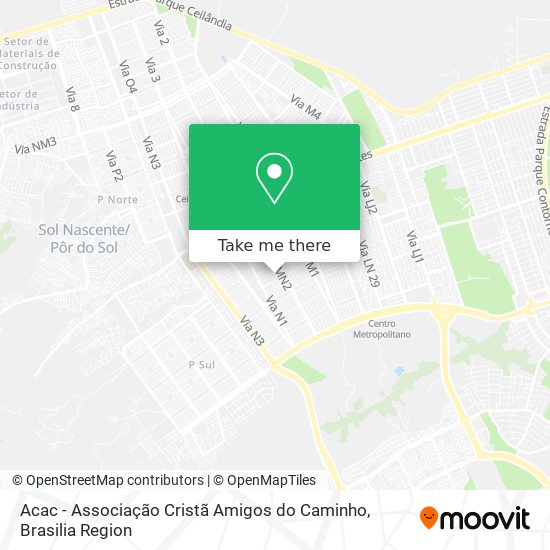 Acac - Associação Cristã Amigos do Caminho map