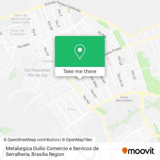 Metalurgica Duilio Comercio e Servicos de Serralheria map