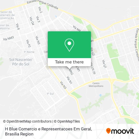 H Blue Comercio e Representacoes Em Geral map