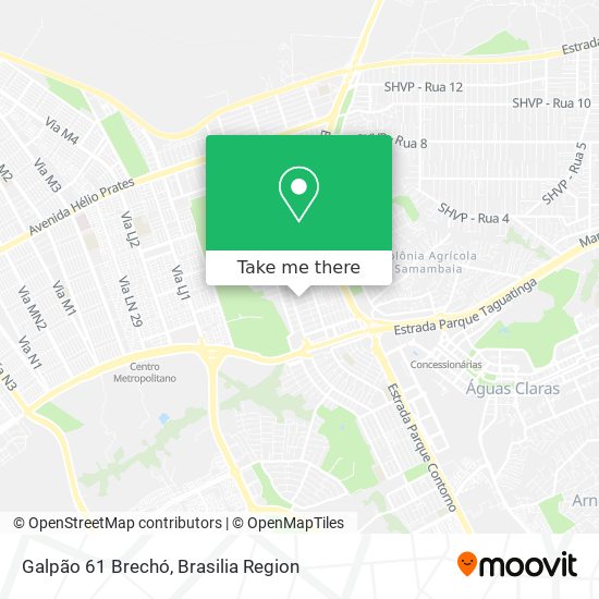 Galpão 61 Brechó map
