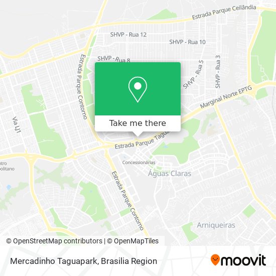 Mercadinho Taguapark map