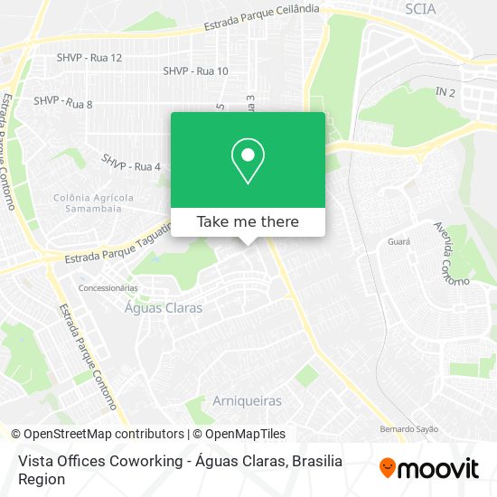 Vista Offices Coworking - Águas Claras map