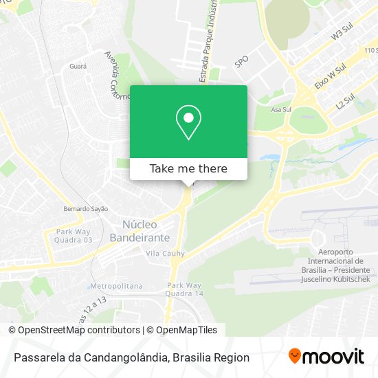 Passarela da Candangolândia map