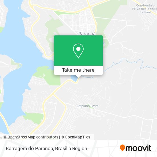 Barragem do Paranoá map